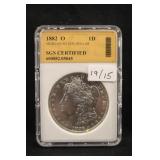 1882-O Certified Morgan Silver Dollar