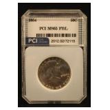 1954 Certified Franklin Silver Half Dollar