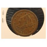 1850 Braided Hair Large Cent