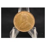 1929 King George V 1 Cent Coin