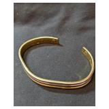 24K Electroplated Cuff   Magnetic Bracelet