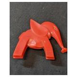 Red Nosco Don Manning Art Deco Elephant Brooch