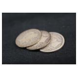 Lot of 3 Silver Barber Dimes