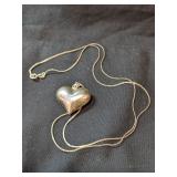 .925 Silver 20" Chain with Heart Pendant