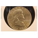 1950-D Silver Franklin Half Dollar