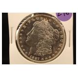 1887 Silver Morgan Dollar