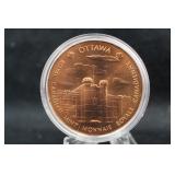 Royal Canadian Mint Copper Medallion