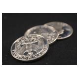 Lot of 3 Washington Silver Proof Quarters