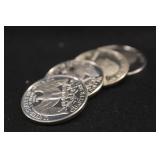 Lot of 4 Washington Silver Proof Quarters