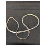 .925 Silver Serpentine 20' Necklace  12.g