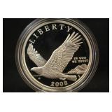 2008 Bald Eagle Silver Dollar w/COA