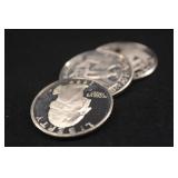 Lot of 3 Washington Silver Proof Quarters