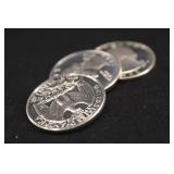 Lot of 3 Washington Silver Proof Quarters