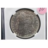 1887-P Uncirculated Morgan Silver Dollar