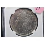 1887-P Uncirculated Morgan Silver Dollar