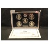 2011 U.S Mint Quarters Silver Proof Set
