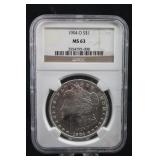 1904-O MS63 Morgan Silver Dollar