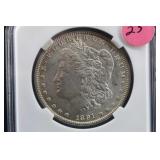 1891-P Uncirculated Morgan Silver Dollar