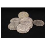 Lot of 10 Roosevelt Mixed Date Silver Dime's