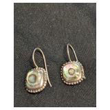 .925 Silver Abalone Earrings