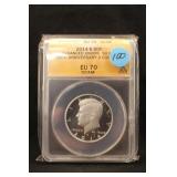 2014-S EU70DCAM Kennedy Silver Half Dollar