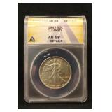 1942 Certified Walking Liberty Silver Half Dollar