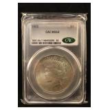 1923 CAC Certified MS64 U.S. Silver Peace Dollar