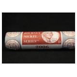 2006 U.S. Mint $2 Roll UNC Nickels