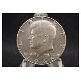 1966 Kennedy 40% Silver Half Dollar
