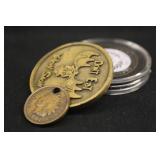 Lot of 3 Coins/Tokens