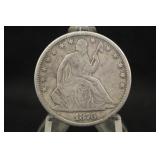 1876-CC Seated Liberty Silver Half Dollar