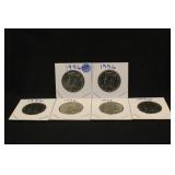 Lot of 6 Uncirculated 1996 Kennedy Half Dollars