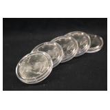 Lot of 5 40% Silver Kennedy Half Dollars