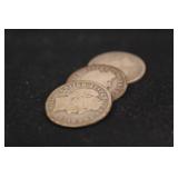 Lot of 3 Barber Silver Dimes