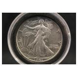 1941-S Walking Liberty Silver Half Dollar
