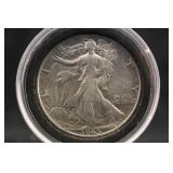 1945 Walking Liberty Silver Half Dollar