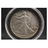 1939-D Walking Liberty Silver Half Dollar