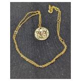 .925 Silver/GF Chain With Zodiac Pendant "