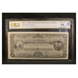 1905-1914 $20 Wells Fargo Travelers Check