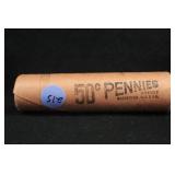 Roll of Uncirculated 1964 Lincoln Cents