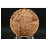 1oz .999 Pure Copper Round