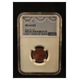 2025 MS66 Red Lincoln Cent Certified