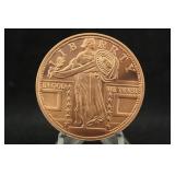 1oz .999 Pure Copper Round