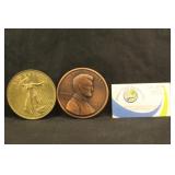 Lot of 2 Coin Coasters