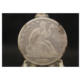 1846-O Medium Date Seated Liberty Silver Half