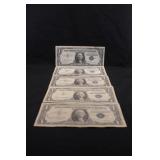 Lot of 5 Silver Certificate Notes