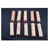 Lot of 10 1982 Penny Rolls