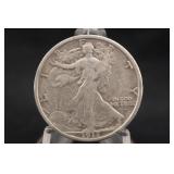 1917-D Walking Liberty Silver Half Dollar