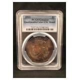 1922 Certified U.S. Silver Peace Dollar