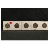 Lot of 5 Enhanced Washington Quarters